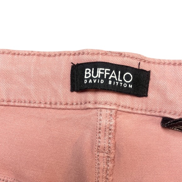 Buffalo David Bitton Womens 16 High-Rise Soft Stretch Ankle Skinny Pants Pink - Picture 2 of 8